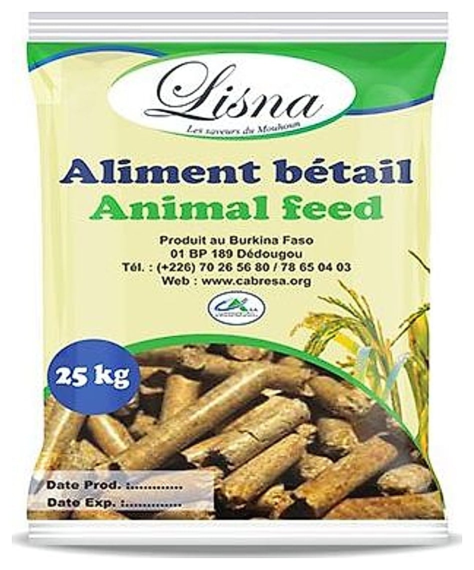 Bag of Lisna animal feed